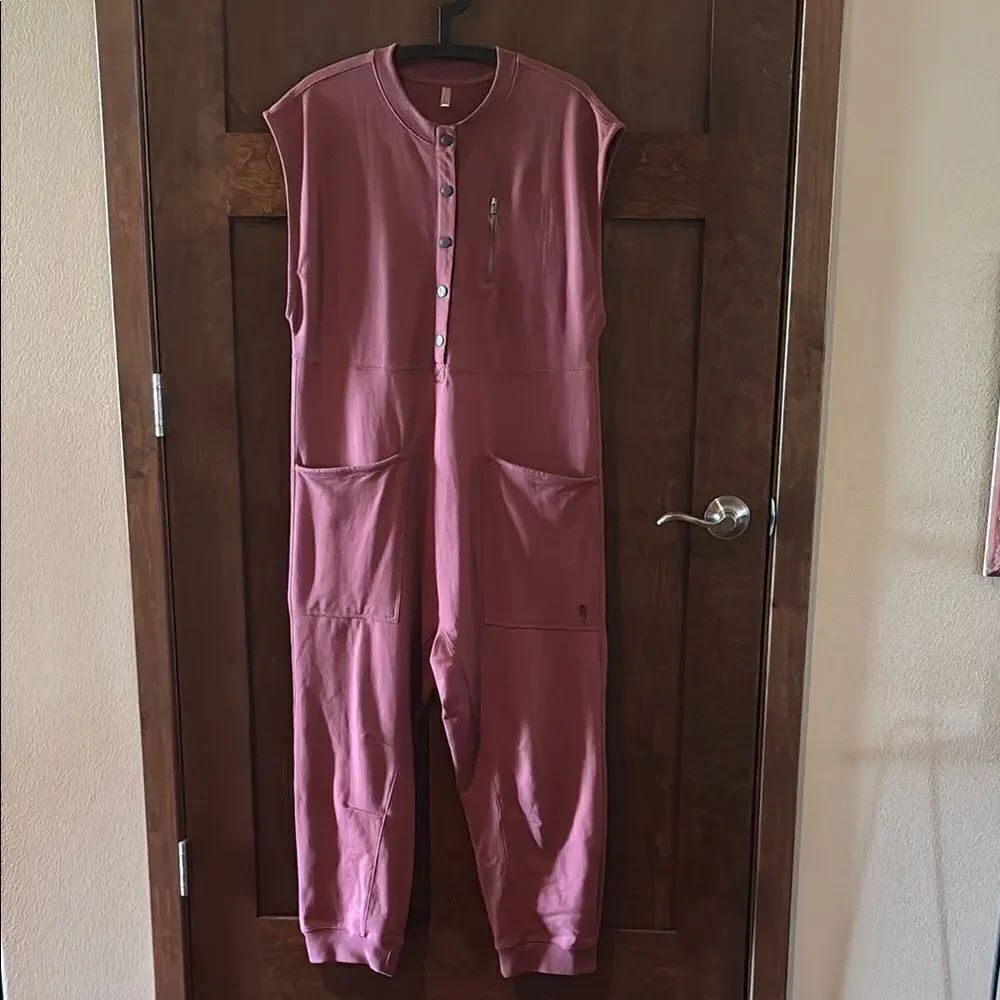 New. Free People All Day Every Day Henley Jumpsuit